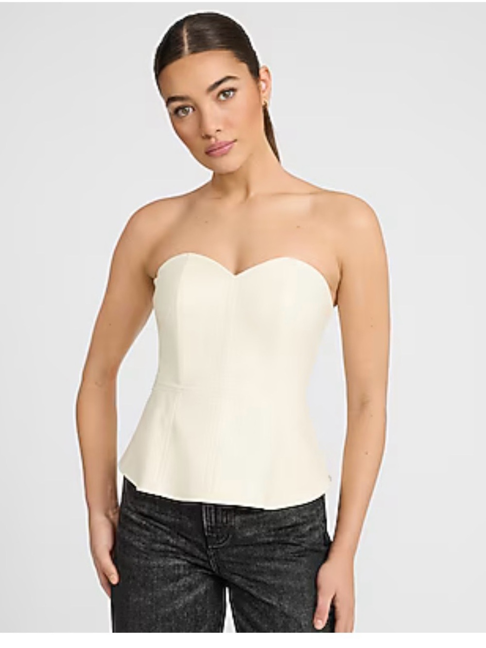 Express faux leather top. NWT! Size XS